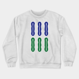 Six Bamboo Stick String Liu Tiao 索 Tile. It's Mahjong Time! Crewneck Sweatshirt